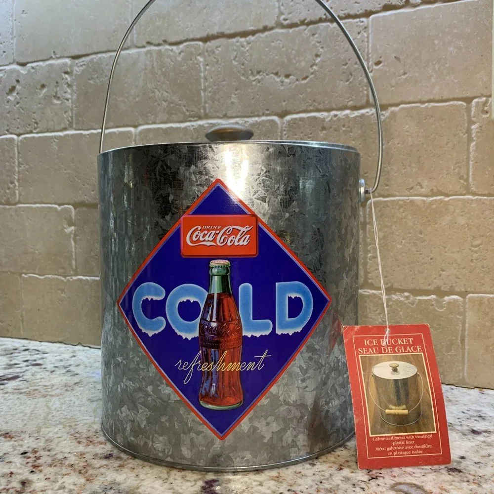 Coca-Cola COKE Ice Bucket Galvanized